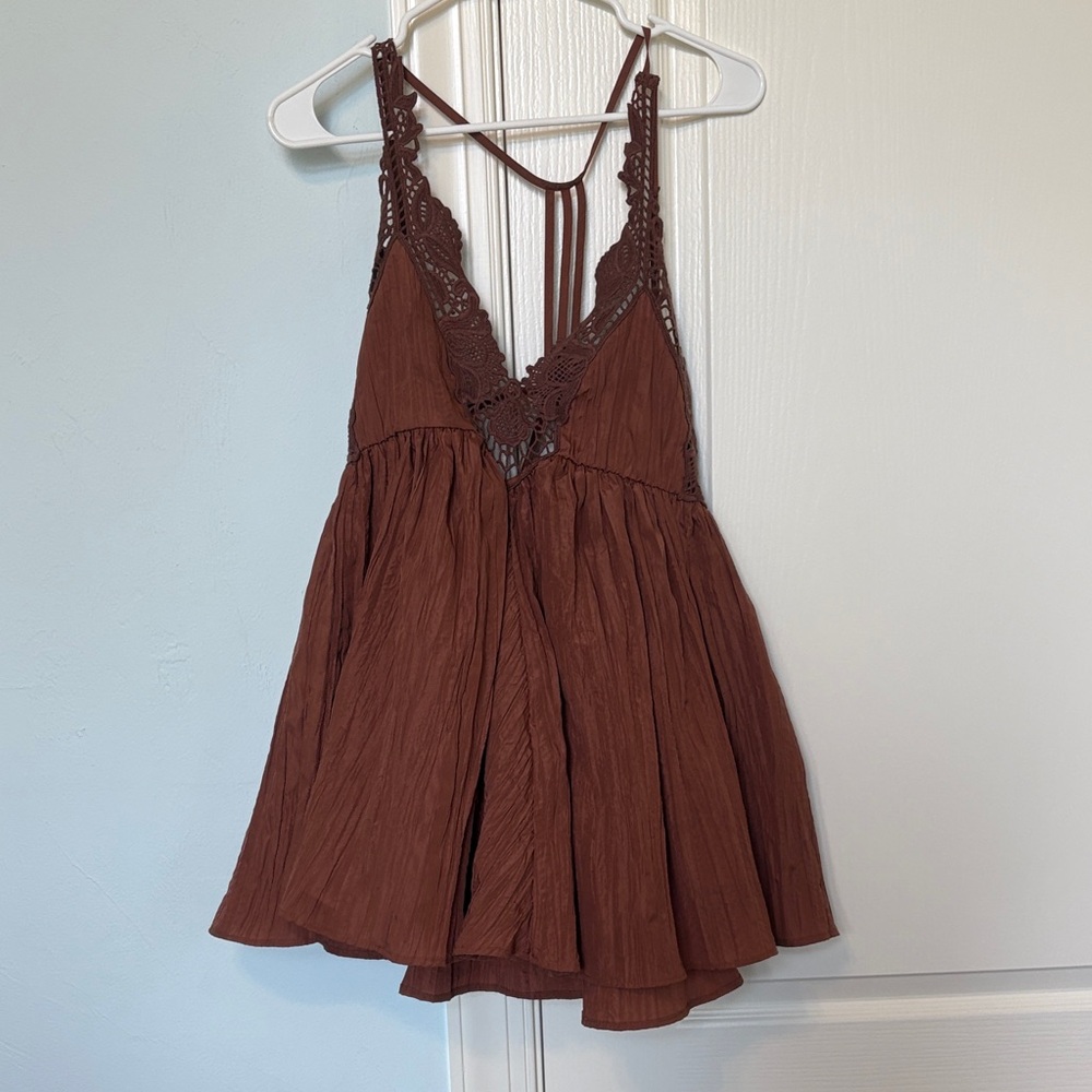 Free People Brown Mini Dress